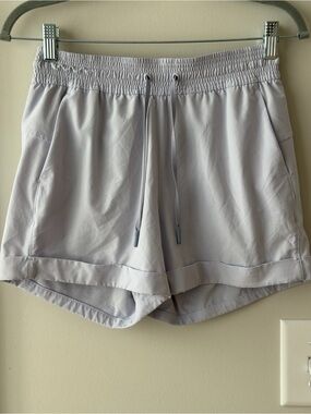 lululemon athletica Light Lavender Athletic Drawstring Shorts